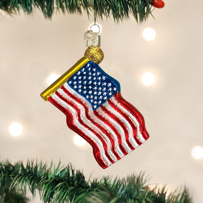 Political Gifts Glass Blown Ornaments for Christmas Tree Star-Spangled